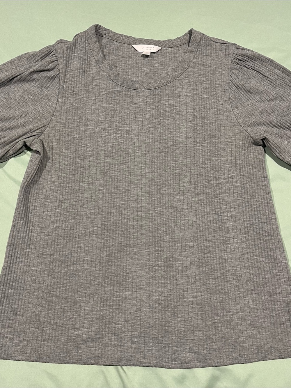 Lauren Conrad Bubble Sleeve Shirt, Med